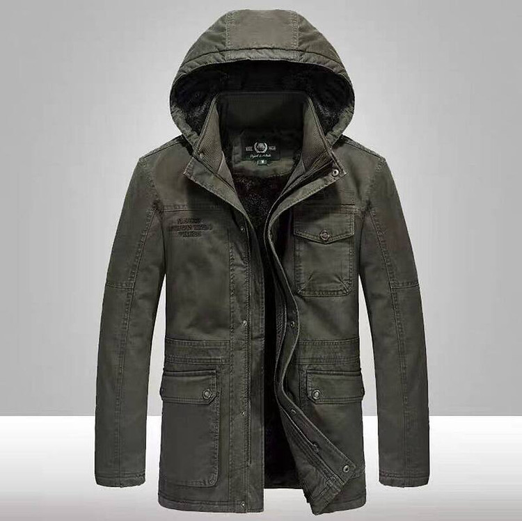 کاپشن اور کت جیب سبز