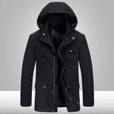 کاپشن اور کت جیب سرمه ای