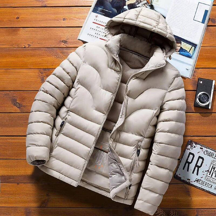 کاپشن طرح پر جمع شونده سفید