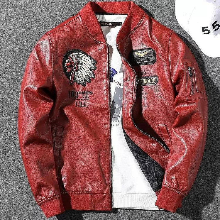 چرم اسپورت سرخ پوستی قرمز