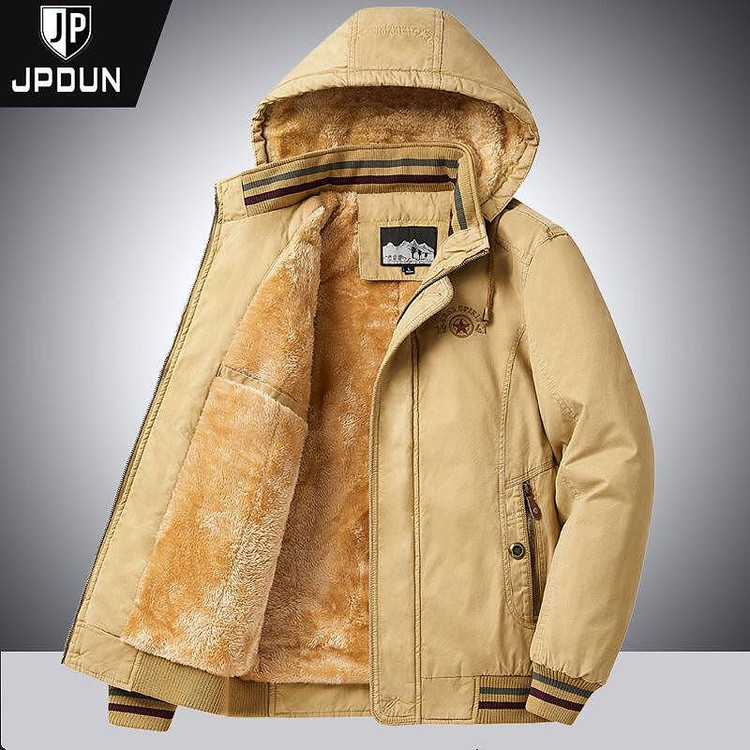 کاپشن ضخیم برند جیپ کرم