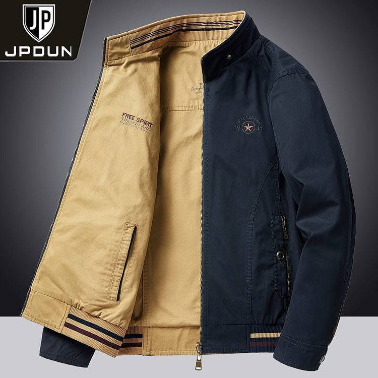 کاپشن دورو بهاره پاییزه سرمه ای کرم