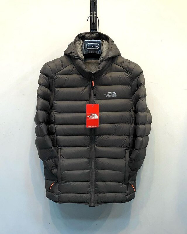 کاپشن اسپورت North face خاکستری