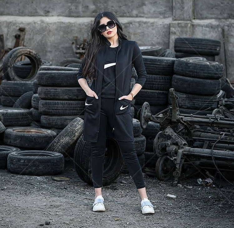 ست سه تکه زنانه نایکی مشکی