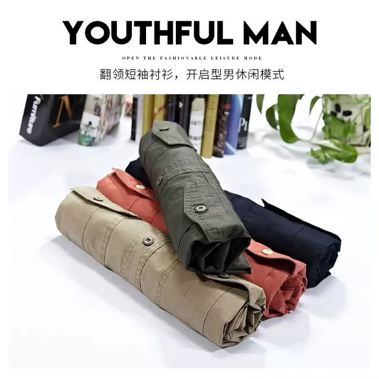 پیراهن کتان دوجیب مارک آفرود off road