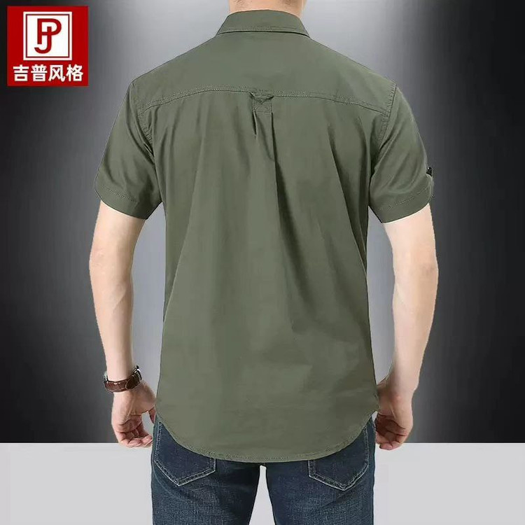 پیراهن کتان دوجیب مارک آفرود off road