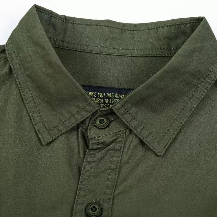 پیراهن کتان دوجیب مارک آفرود off road