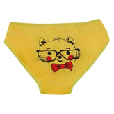 شورت زنانه مدل نخی زرد