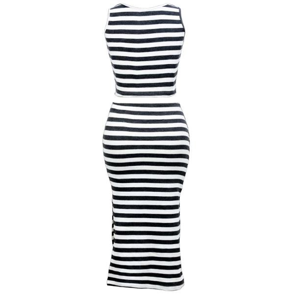 ست کراپ تاپ و دامن زنانه