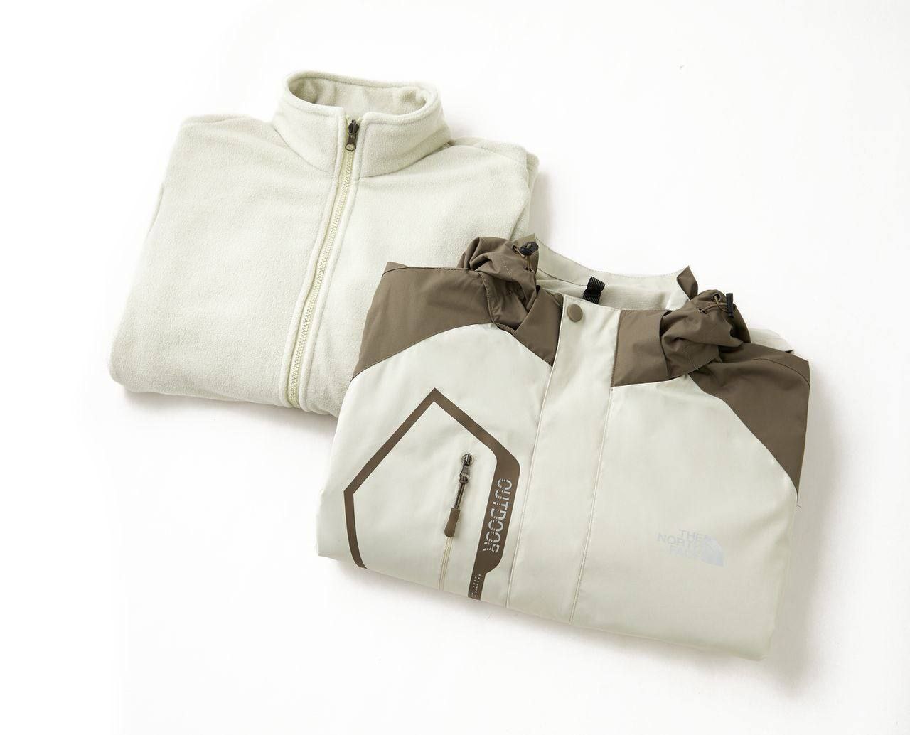 کاپشن دو پوش پلار دار دو قلو (گورتکس) مارک North face کد 1201N