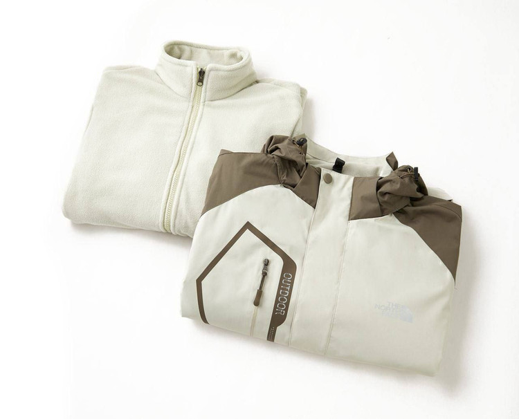 کاپشن دو پوش پلار دار دو قلو (گورتکس) مارک North face کد 1201N