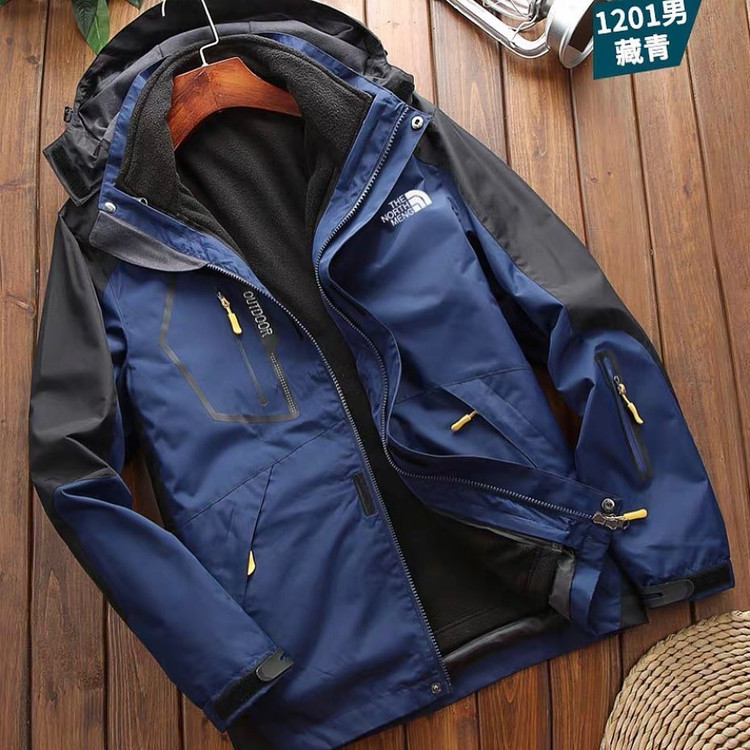 کاپشن دو پوش پلار دار دو قلو (گورتکس) مارک North face کد 1201N