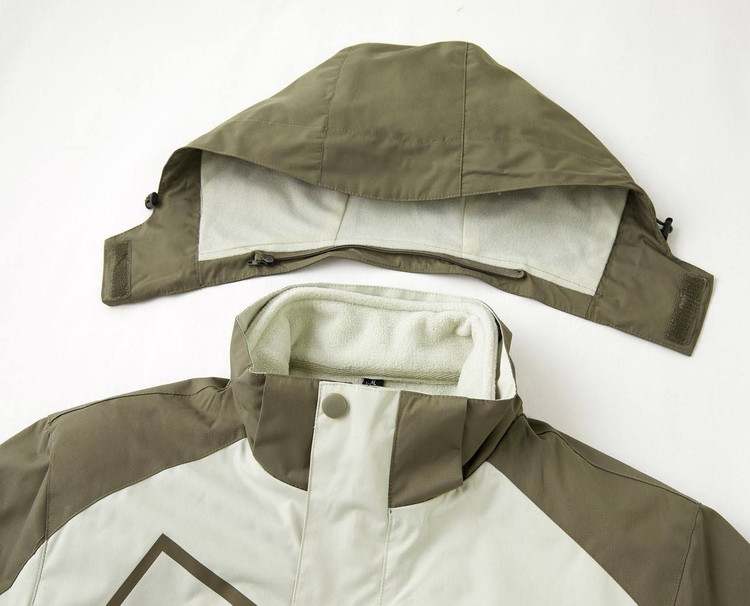 کاپشن دو پوش پلار دار دو قلو (گورتکس) مارک North face کد 1201N