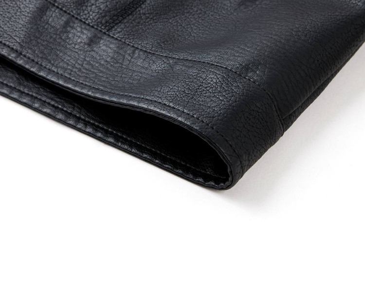 کاپشن چرم کلاسیک کد 6663