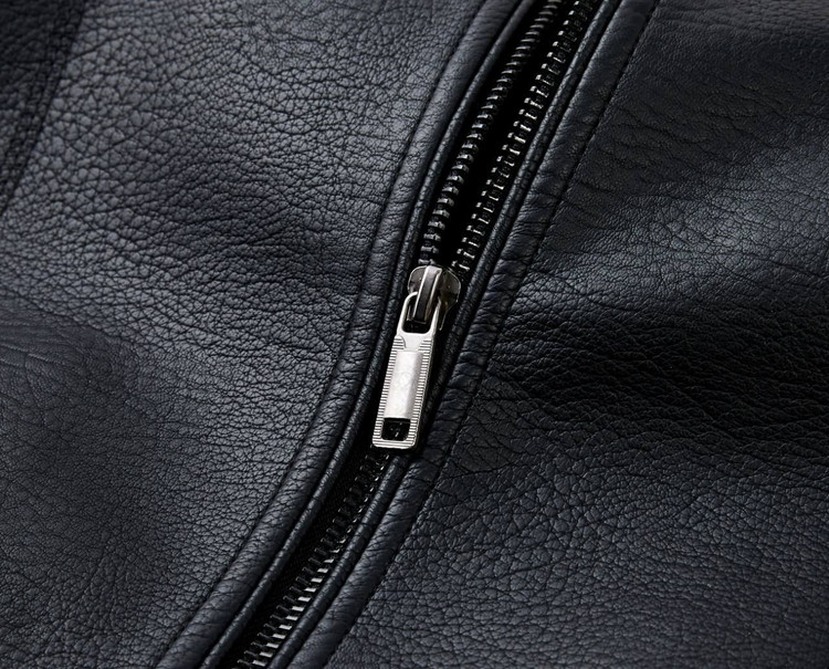 کاپشن چرم کلاسیک کد 6663