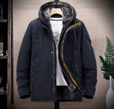 کاپشن اور روسی زمستانه سرمه ای