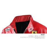 کاپشن چرم موتور سواری فراری