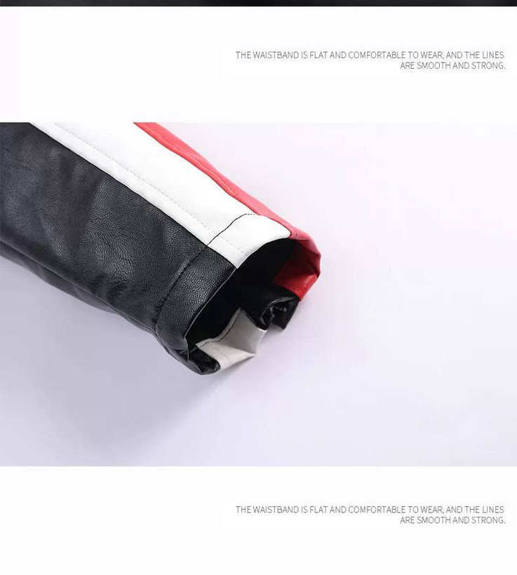 کاپشن چرم موتور سواری فراری