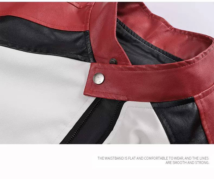 کاپشن چرم موتور سواری فراری