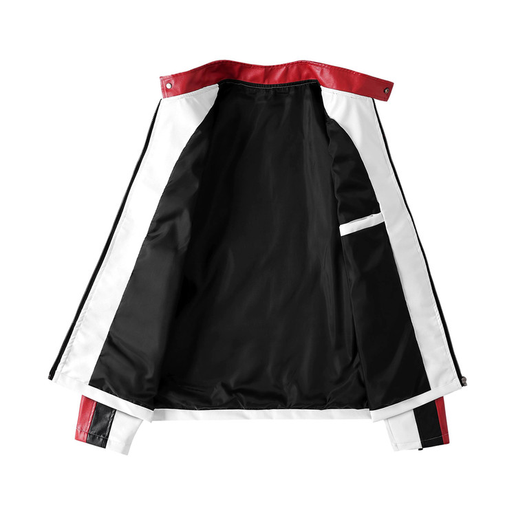 کاپشن چرم موتور سواری فراری