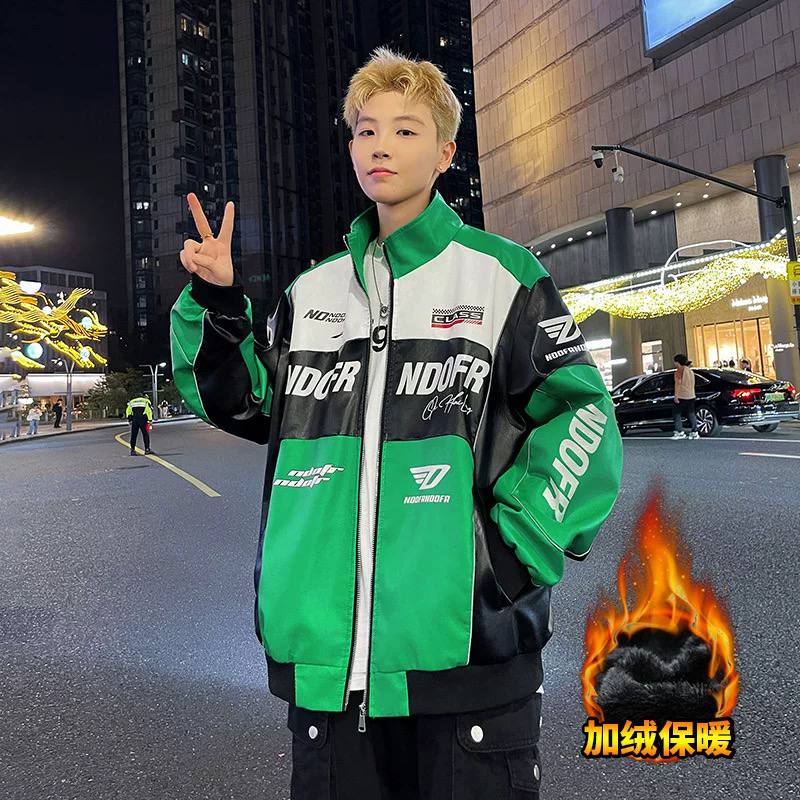 کاپشن چرم موتور سواری کد 688