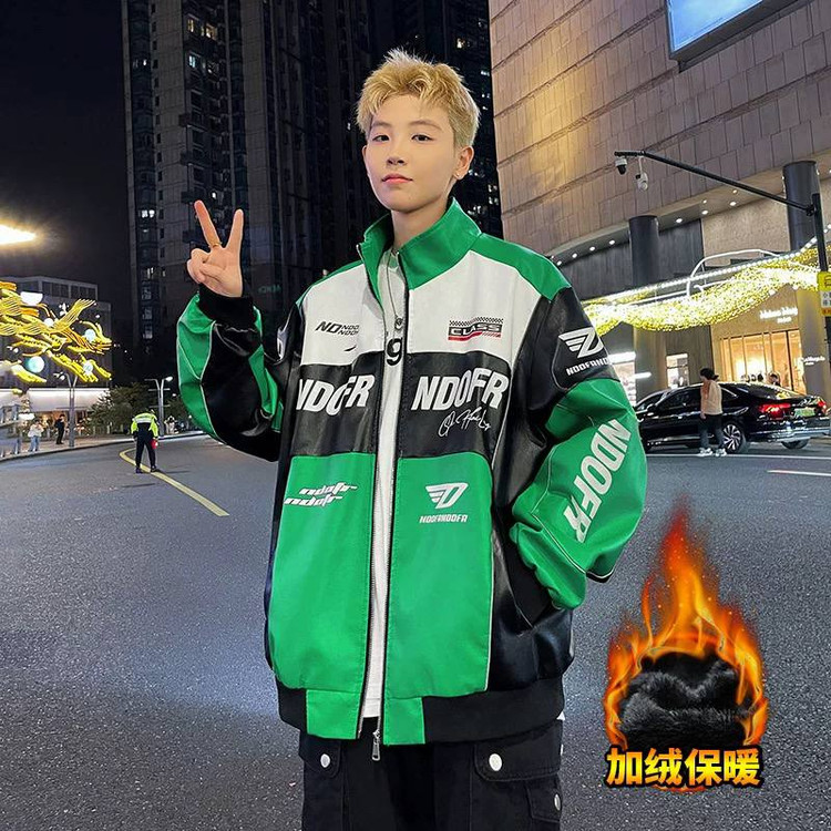 کاپشن چرم موتور سواری کد 688