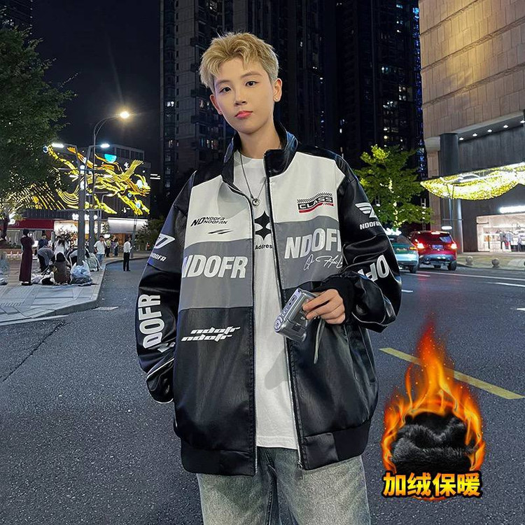 کاپشن چرم موتور سواری کد 688