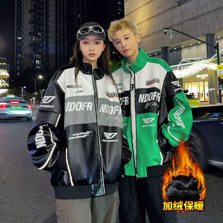 کاپشن چرم موتور سواری کد 688