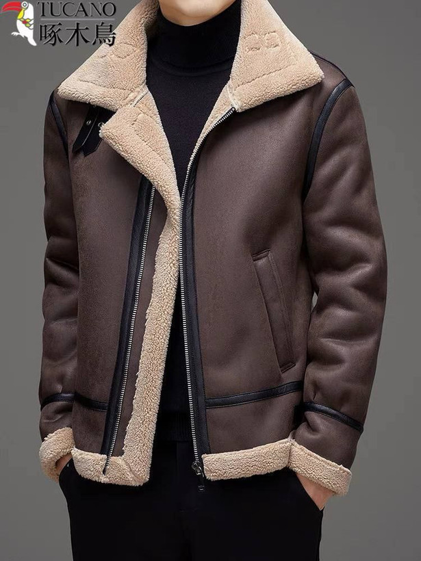 کاپشن چرم بوفالو کد 8801